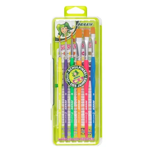 Reduceri JOLLY Neon ergonomic cleşte set perie 6 bucăţi