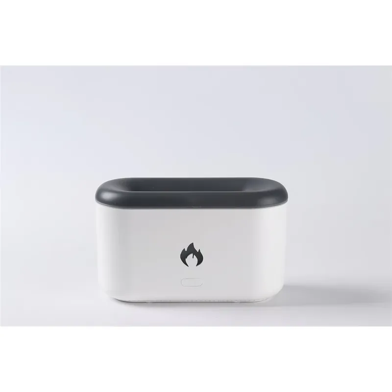 Transport gratuit TOO HMF-AD-123-W Aromaterapie difuzor și umidificator cu efect de flacără alb