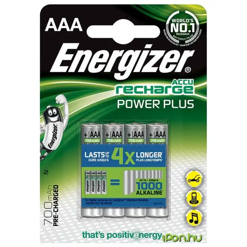 Calitate înaltă ENERGIZER Power Plus Alcaliu Mikro creion akku (AAA) 700mAh 4buc