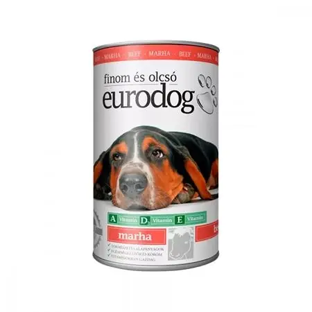 Preț mic EURODOG Mâncare pentru câini staniu marhás 1240g