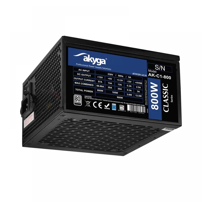 AKYGA AK-C1-800800W80 Plus Whitesursă Popular