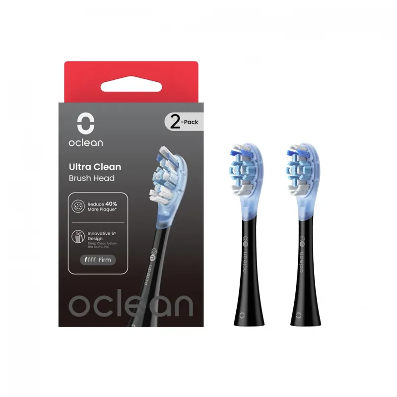 OCLEAN Ultra Clean electric periuţă de dinţi de schimb fej (2db) negru Comandă acum