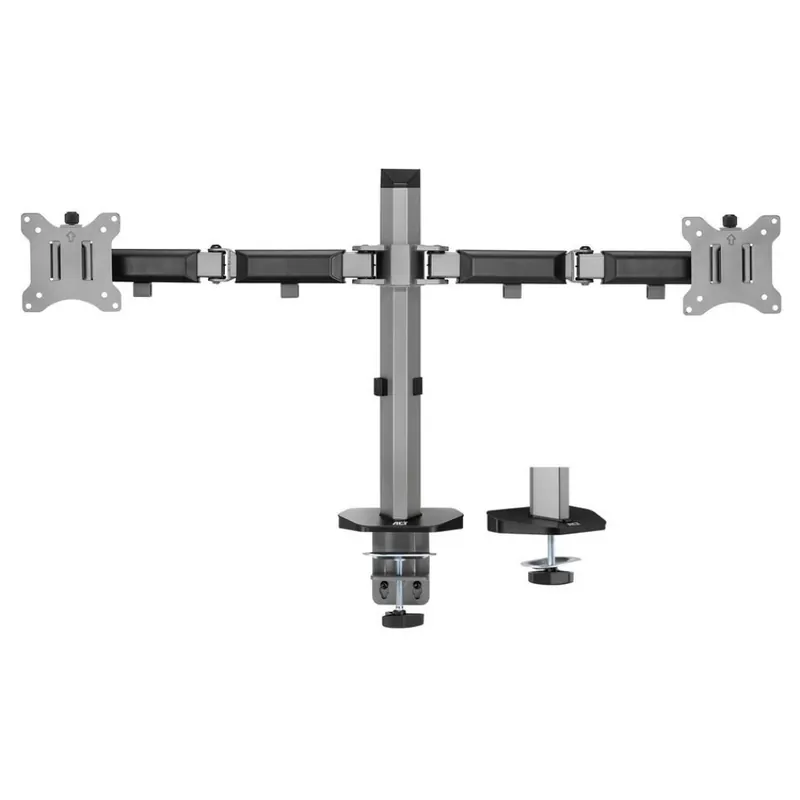 ACT CONNECTIVITY AC8336 Dual Monitor Arm Office 17-32" argint Plată sigură