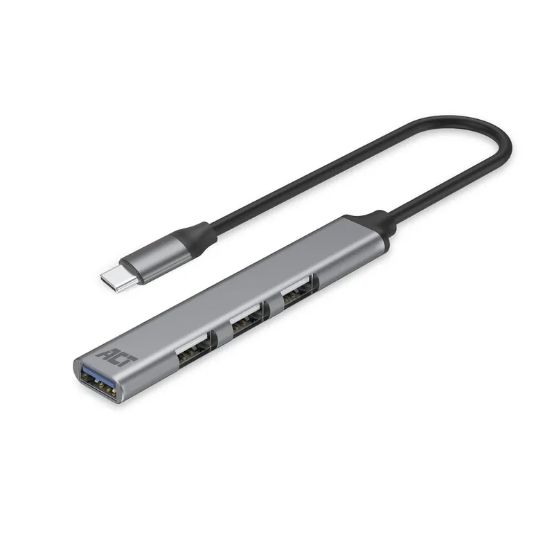 ACT CONNECTIVITY USB-C hub. 3x USB-A 2.0 și 1x USB-A 3.0 Nu rata