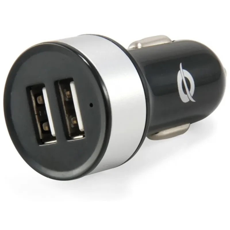 CONCEPTRONIC Mașină încărcător 2xUSB 2.1A negru-argint Ultima șansă