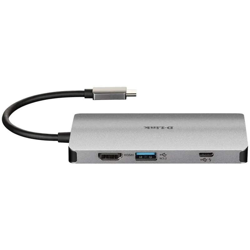 Reduceri D-LINK 8-in-1 USB-C Hub with HDMI/Ethernet/Card Reader/Power Delivery