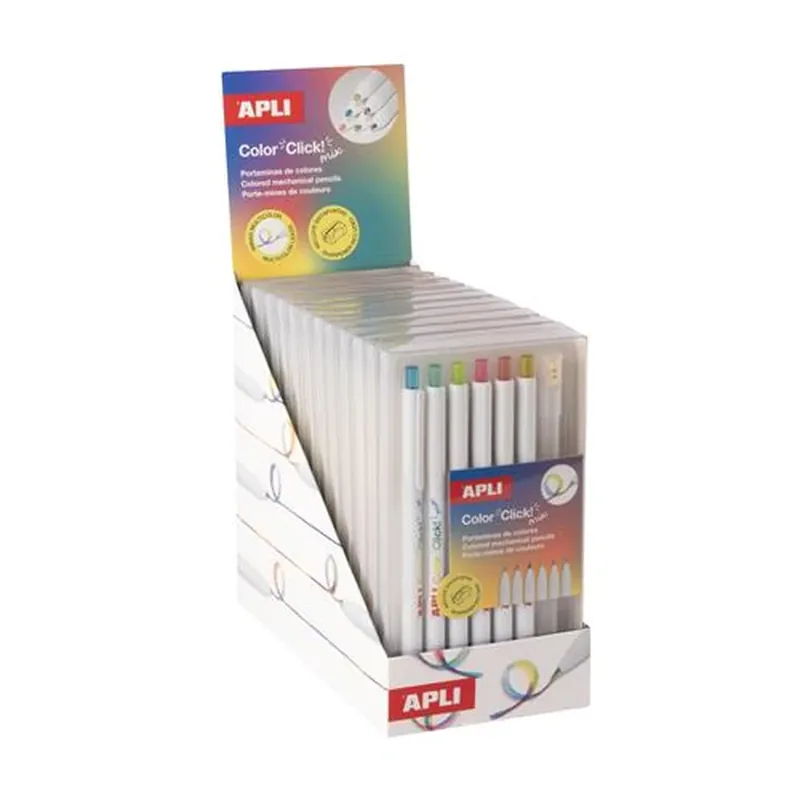 Ofertă specială APLI Color Click Mix stilou set multicolor display 12 buc LCA20549