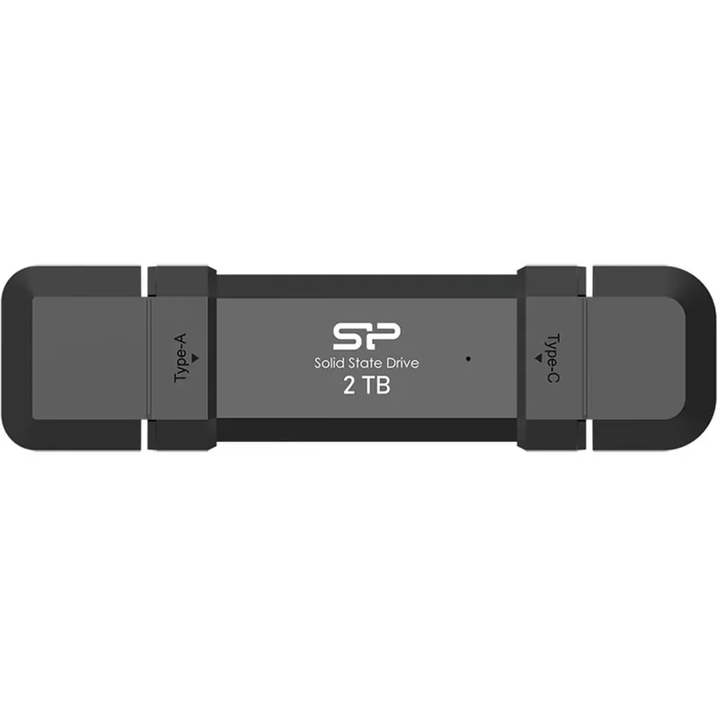 Doar azi SILICON POWER 2TB DS72 USB 3.1 + USB 3.1 Type C Negru SP002TBUC3S72VPK