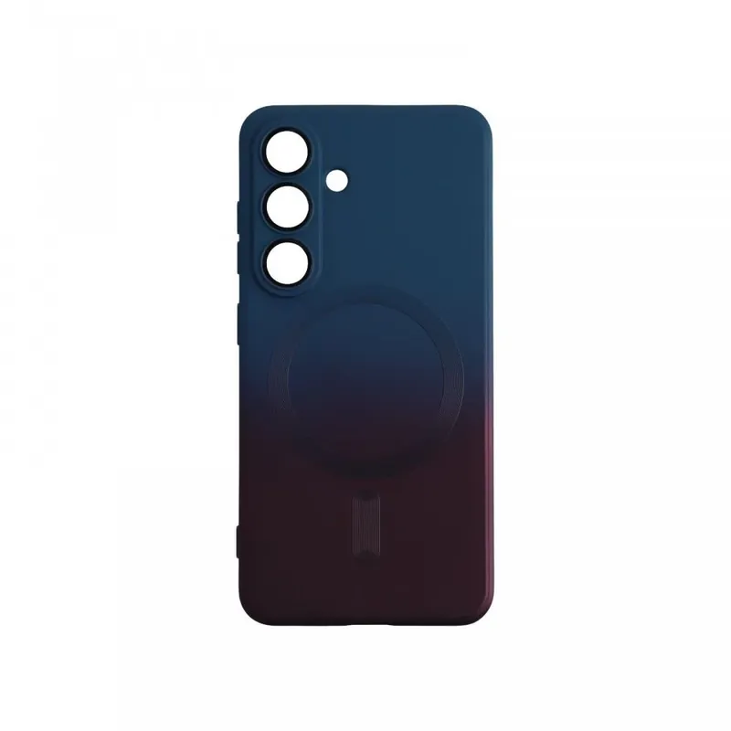 magnetic design toc Samsung Galaxy S25 sötétkék-pink Retur ușor