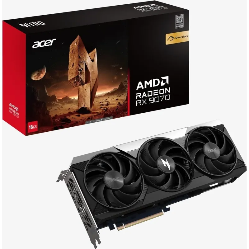 ACER Radeon RX 9070 16GB GDDR6 Nitro OC PCIE Livrare expres