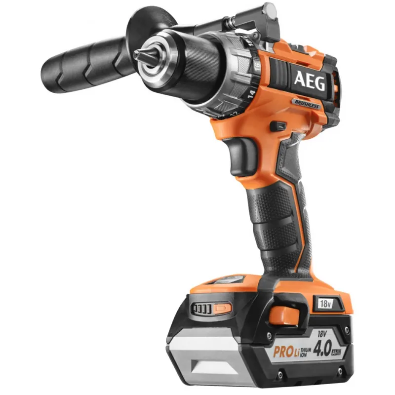 AEG 4935464095 BS18C2BL LI-402C 18V perie fără de înșurubat și găurit + 2 x 4.0Ah + încărcător + valiză Premium