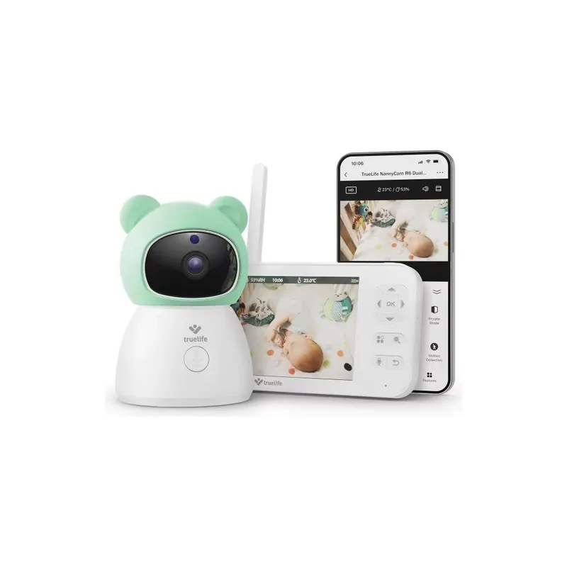 Livrare gratuită TRUELIFE NannyCam R6 Dual Smart baby monitor