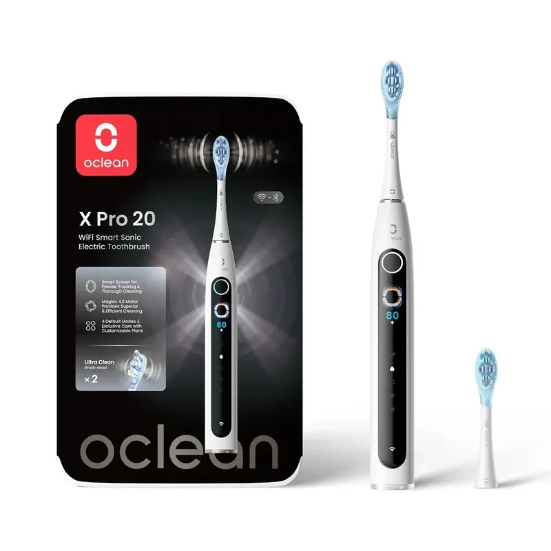 Expediere rapidă OCLEAN X Pro 20 electric periuţă de dinţi alb