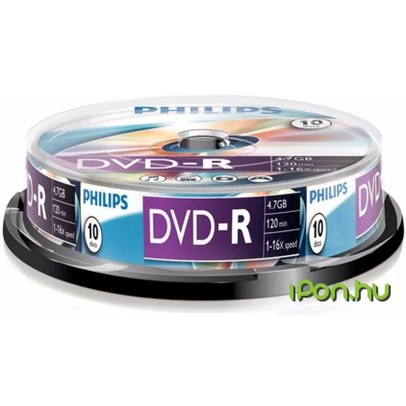 PHILIPS DVD-R 16x 10buc cu cilindru Plată sigură