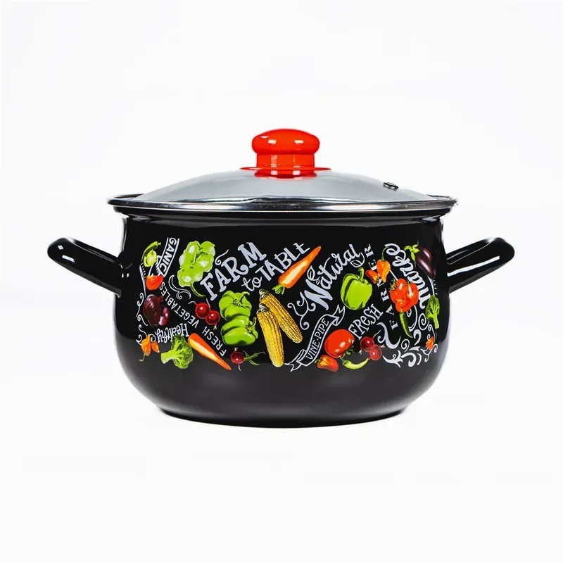 Cumpără online TOO BELLY FARM BLACK 6.2L 24cm cratiță (fazék) sticlă cu capac