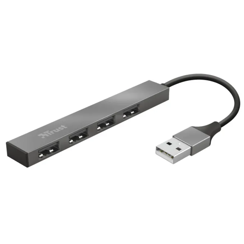 TRUST 23786 Halyx Aluminium 4-Port Mini USB Hub Cel mai vândut