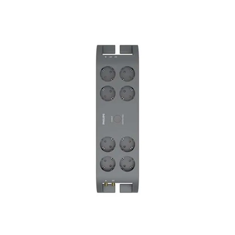 Retur gratuit PHILIPS Protecție la supratensiune splitter 8 priză 2m gri închis PSPN5185A