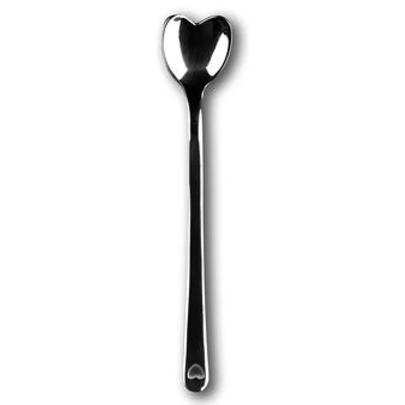 Cafea fagyiskanál inoxidabil oţel 12.5cm 6db-os set inimă formă Noutate