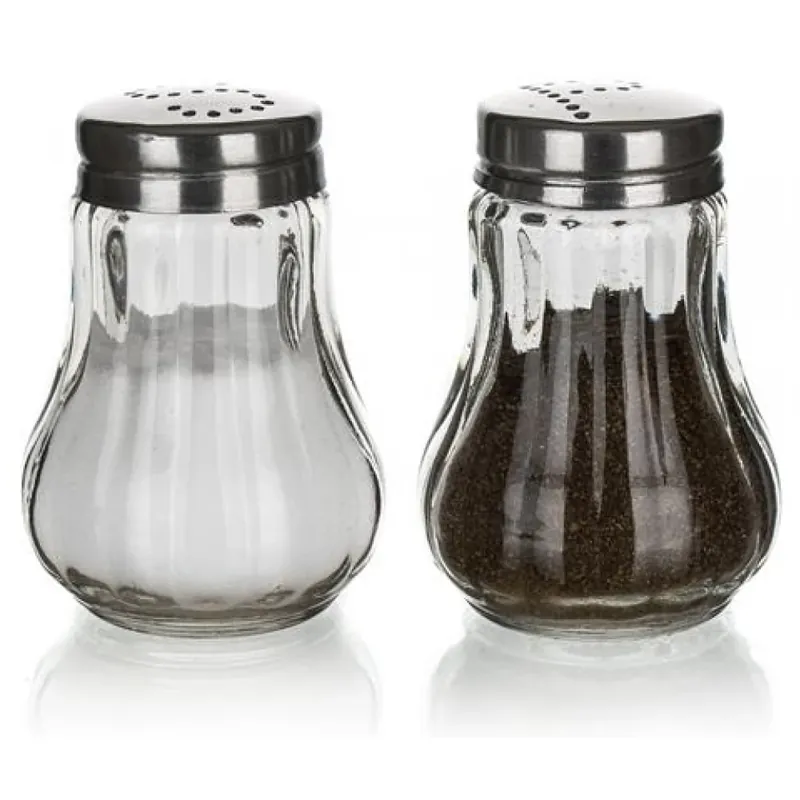 GASTROLINE Mono De masă só- agitator de ardei set sticlă și 7 cm 2 buc inox Preț redus