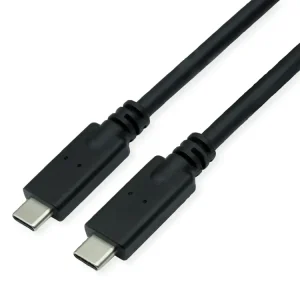 Plată securizată ROLINE USB 3.1 Type C Conector Negru 5m 11.02.9066