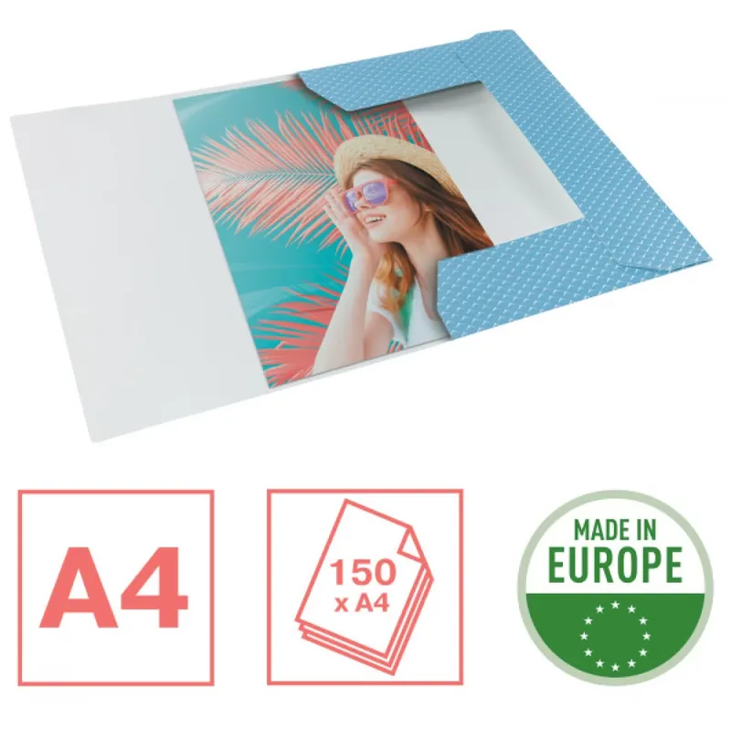 ESSELTE Colour Breeze karton elastic mappa albastru Chilipir