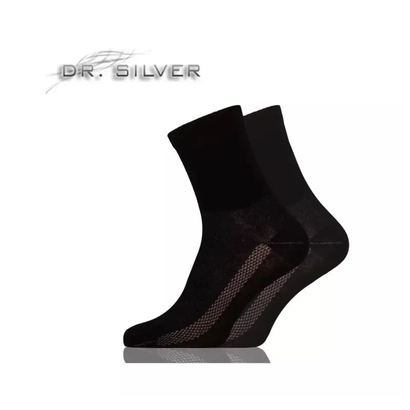 Ofertă Dr. Silver Medical fir de argint bokazokni 41-43 negru