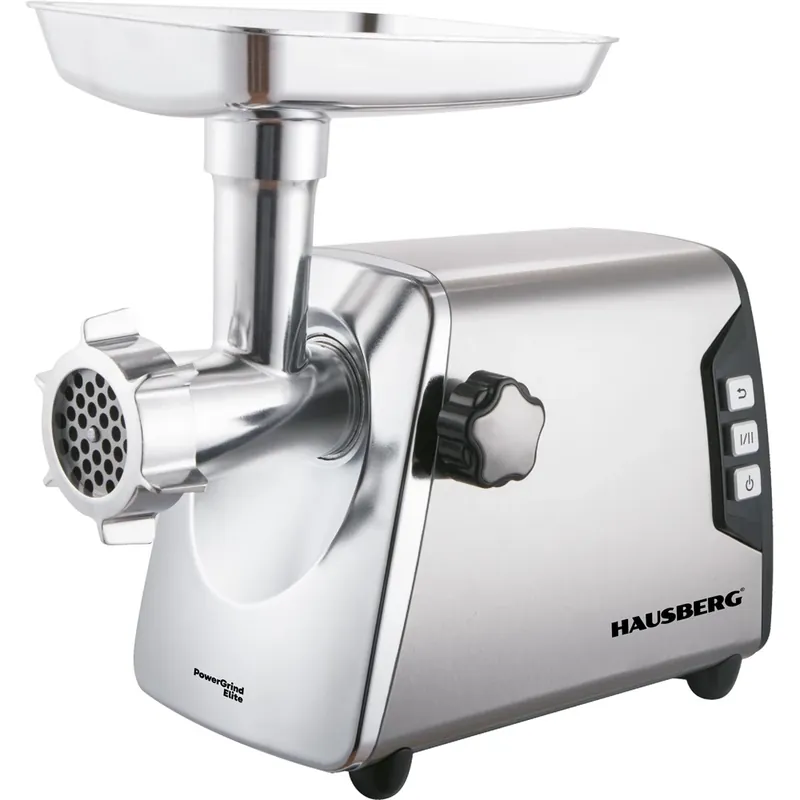 Preț mic HAUSBERG HB-3460 Tocător carne cupru motor 2500W inoxidabil acélházas