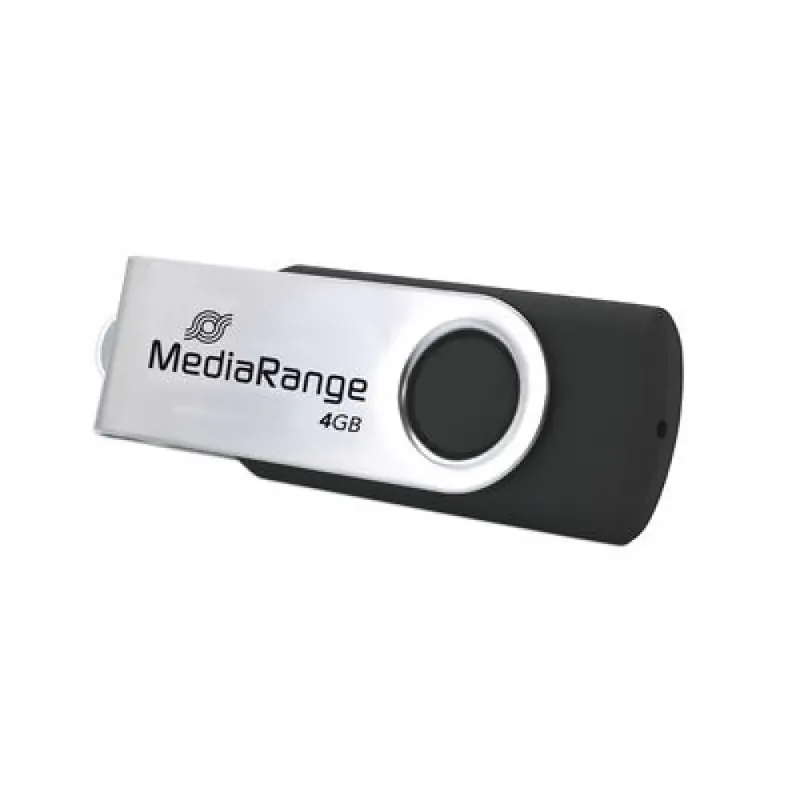 MEDIARANGE MR907 4GB USB 2.0 Argint-negru Retur ușor