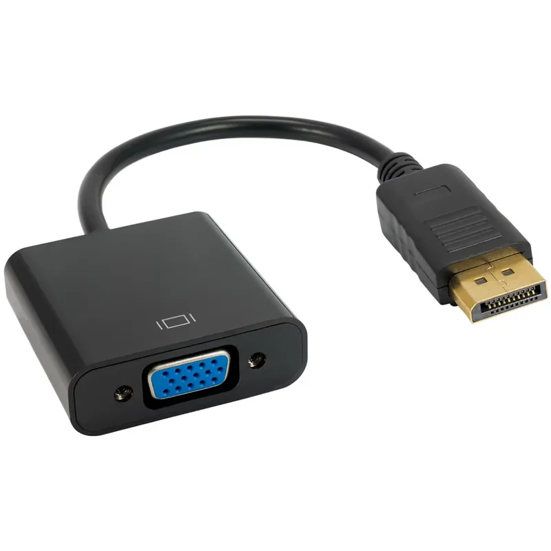 AKYGA DisplayPort VGA/D-Sub Convertor Negru 15cm AK-AD-36 Cumpără online