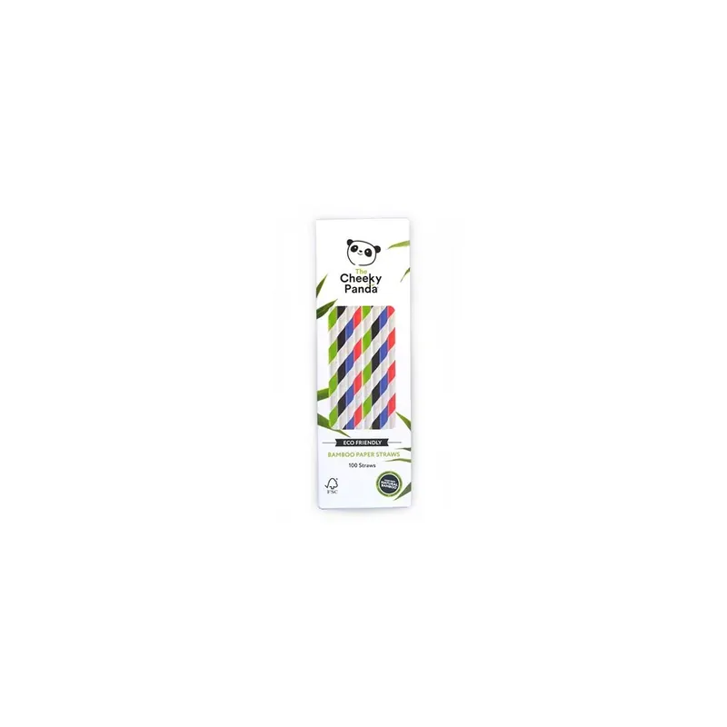 CHEEKY PANDA STRWMULTIX48 Fraier bambus 100buc mixt colorate Retur gratuit