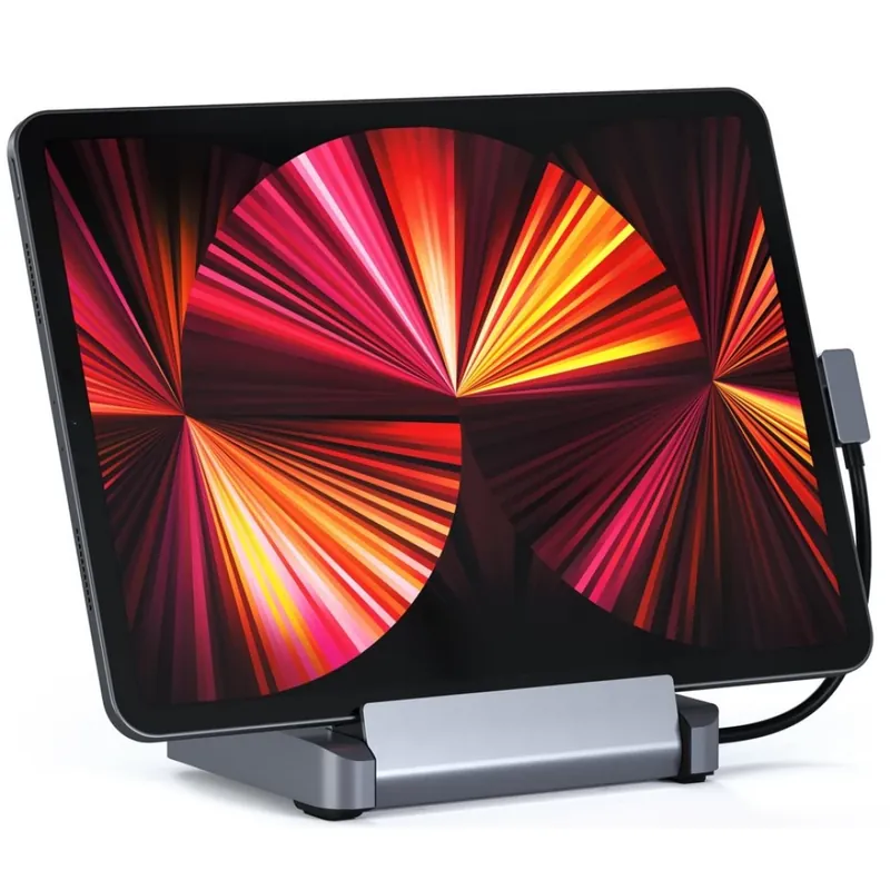 Cel mai bun preț SATECHI iPad Pro Aluminiu stand și HUB gri