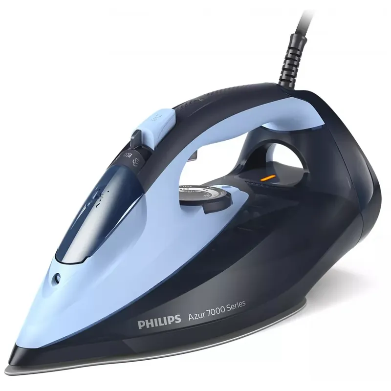 PHILIPS DST7041/20 Azur Series 7000 Fier de călcat HV cu abur Fier de călcat albastru deschis/ albastru închis Popular