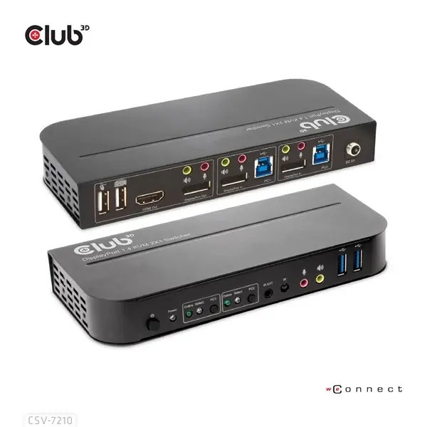 CLUB3D CSV-7210 DisplayPort/HDMI KVM Switch Chilipir
