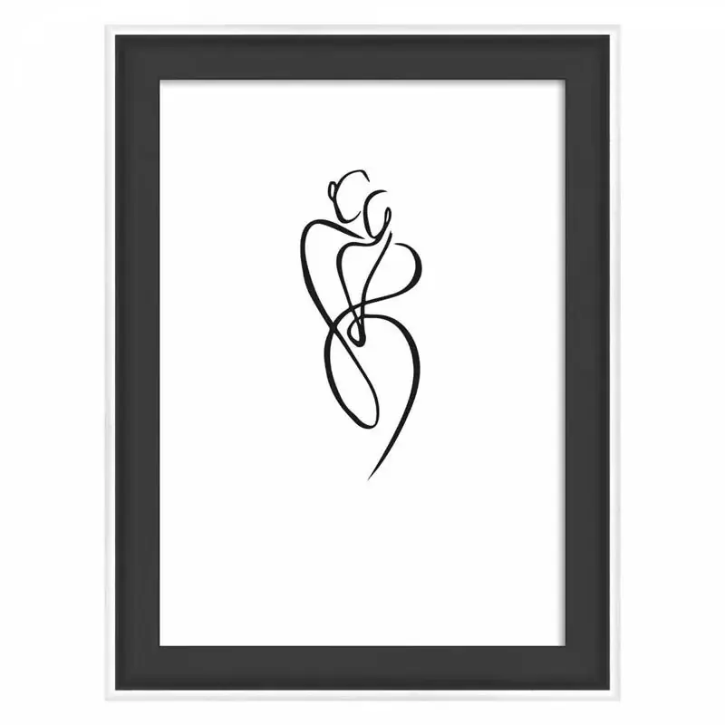 Plată sigură Ramă foto fa 30x40 cm Silhouette negru