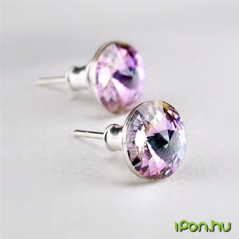 ART CRYSTELLA Cercei MADE WITH SWAROVSKI ELEMENTS 1 cristalin ametist lila 8mm Preț mic