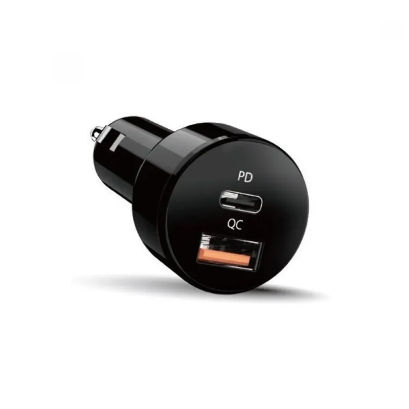 Cumpără online GENIUS PD-36AC Mașină încărcător 1xUSB 1xUSB-C 36W negru