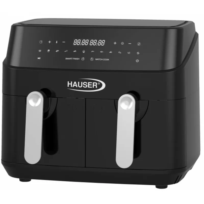 HAUSER AF-2450 fierbinte cu aer cuptor 2 x 4.5 l negru Ofertă de sezon