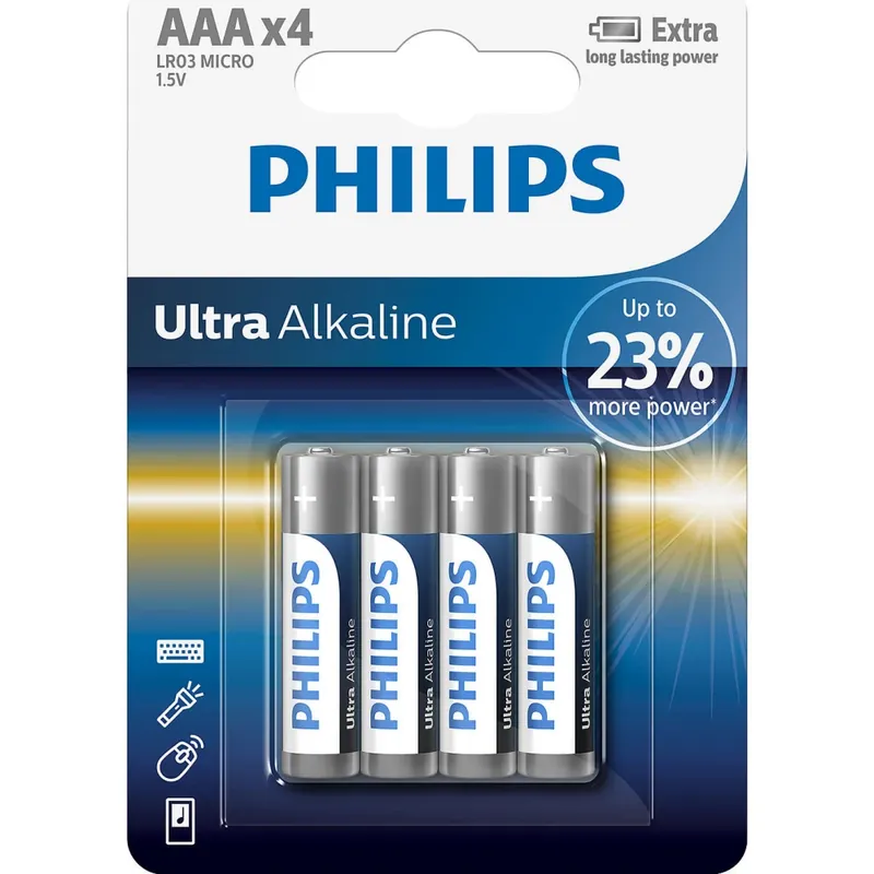 Vezi acum PHILIPS Ultra alcalin mikro creion element (AAA) 4buc