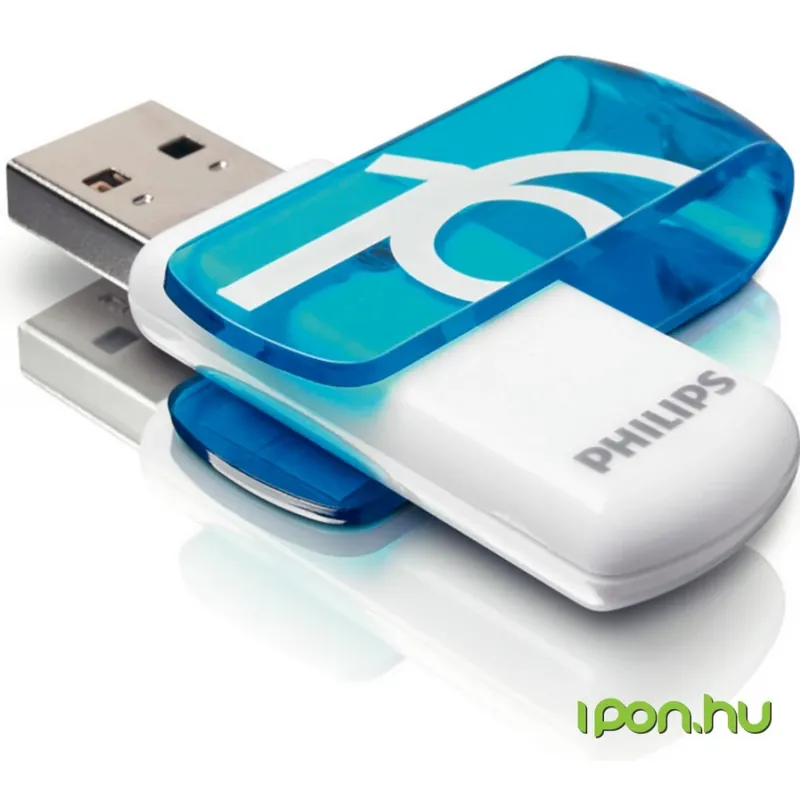 PHILIPS Vivid 16GB USB 2.0 Alb-Albastru Cel mai vândut