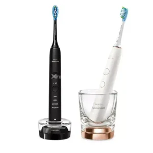 Livrare gratuită PHILIPS HX9914/57 Sonicare DiamondClean 9000 sonic electric periuţă de dinţi dupla pachet fekete-aranyrózsa