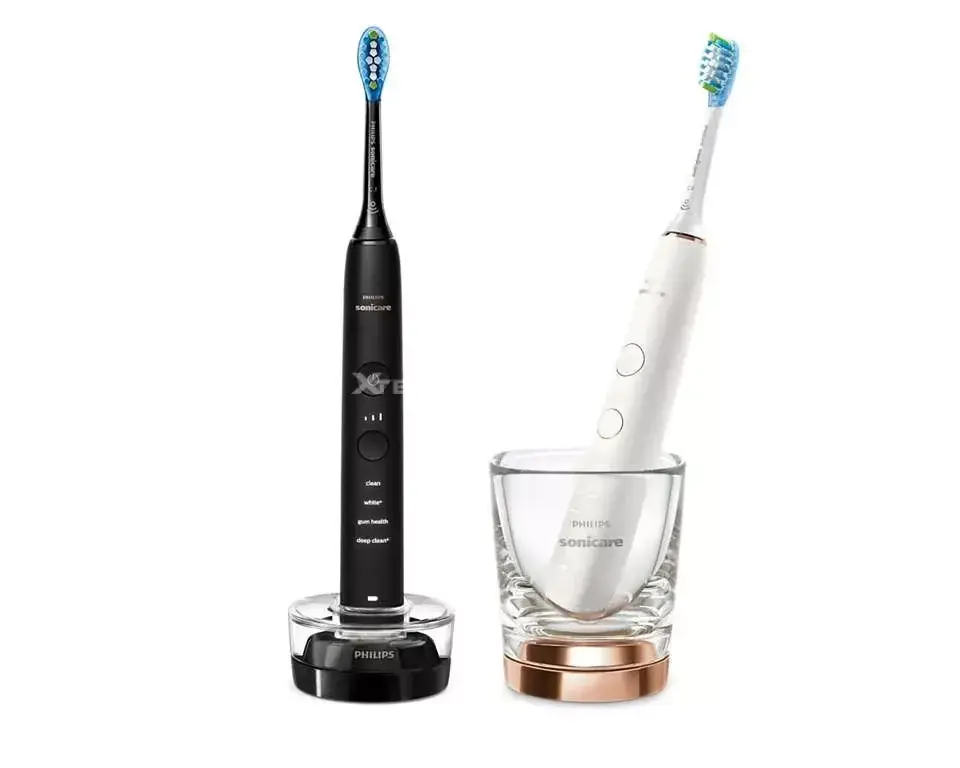 Livrare gratuită PHILIPS HX9914/57 Sonicare DiamondClean 9000 sonic electric periuţă de dinţi dupla pachet fekete-aranyrózsa
