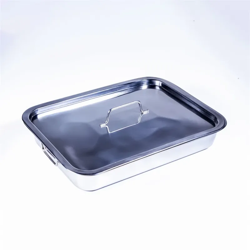 Cumpărături sigure TOO KT-448 Vas de copt grillráccsal și inoxidabil capac
