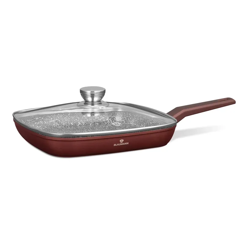 Expediere rapidă BLAUMANN BL-4076 Cerastone Collection grill tigaie cu capac 28 cm