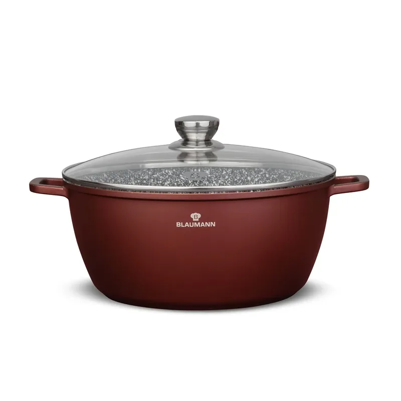Discount BLAUMANN BL-4082 Cerastone Collection oală cu capac 7.9L 30cm Bronz