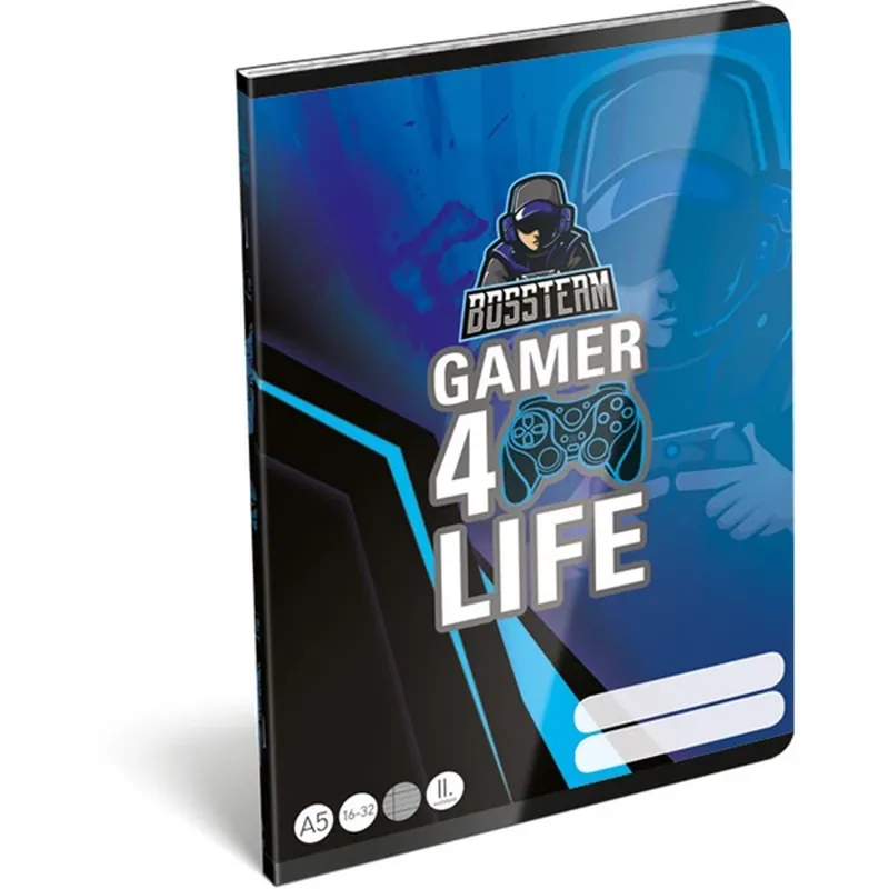 LIZZY CARD Bossteam Gamer 4Life FSC A5 12-32 fixat linia broșură Cumpără online